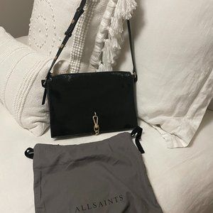 All Saints Sheringham Leather Shoulder Bag